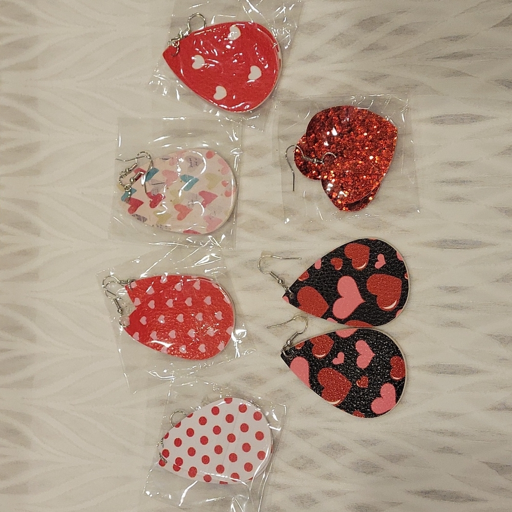 Set of 6 Handmade Earrings